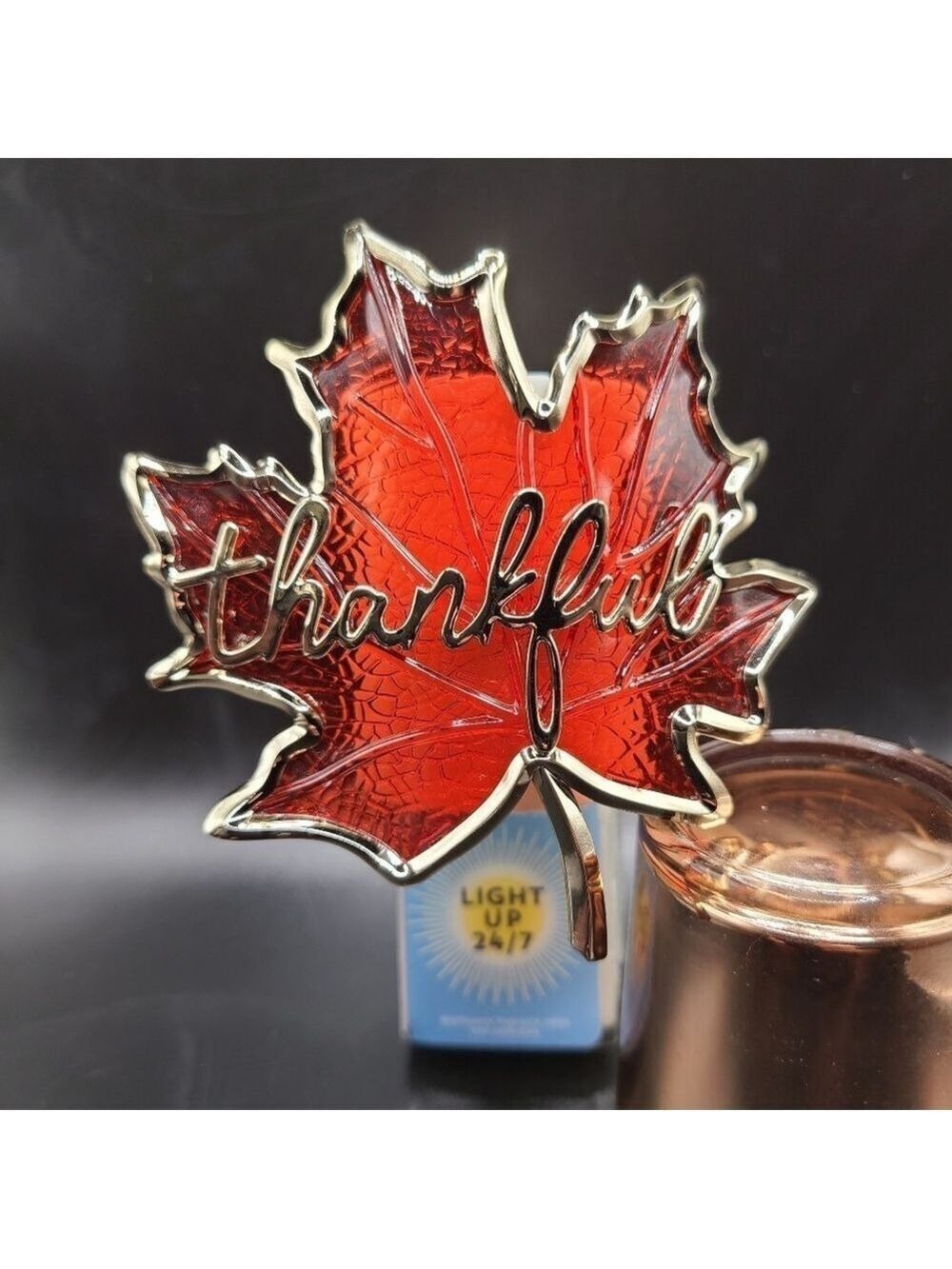 "THANKFUL" LEAF NIGHTLIGHT WALLFLOWER FRAGRANCE PLUG BY BATH & BODY WORKS - Picture 6 of 6
